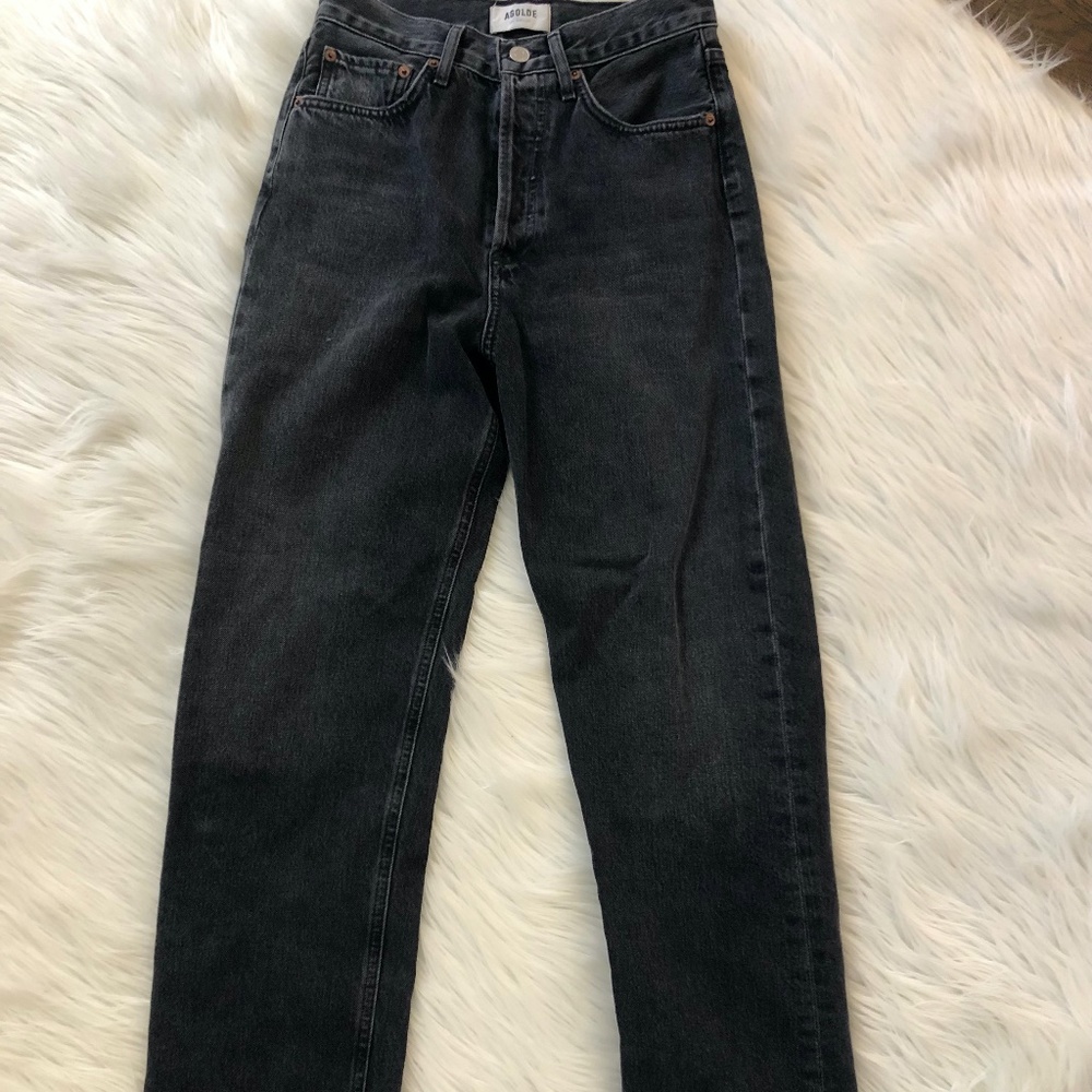 Aritzia loose fit black jeans//AGOLDE//WORN ONCE